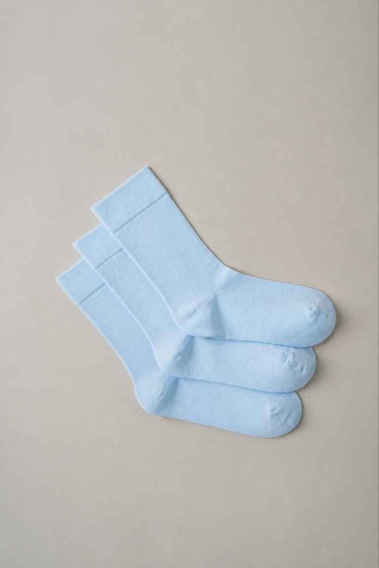 Crew Classic Bundle — Mist Sky, three-pair set