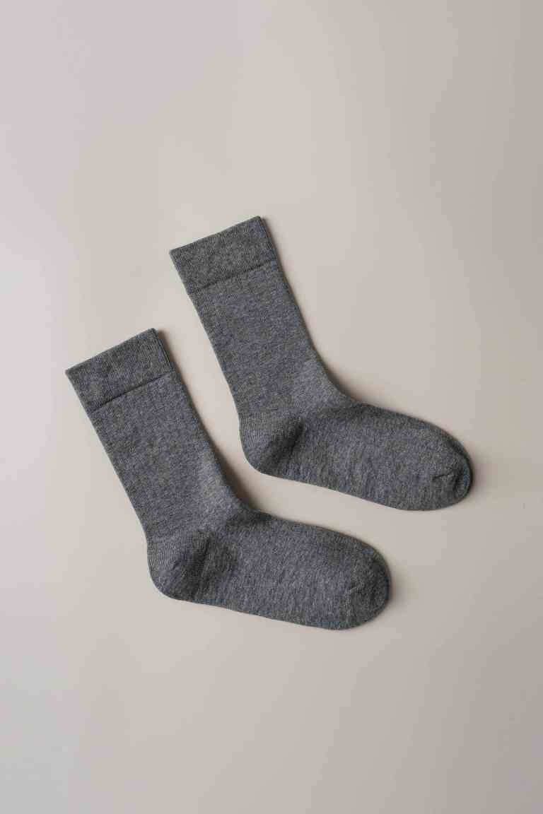 Crew Classic Sock in Quiet Fog